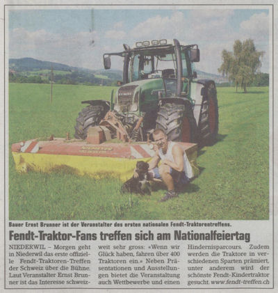 Fendt Treffen Niederwil SG 1 August 2007 Fendt Treffen Ch